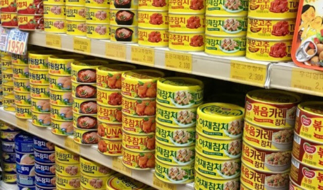 韓国ツナ缶コーナー